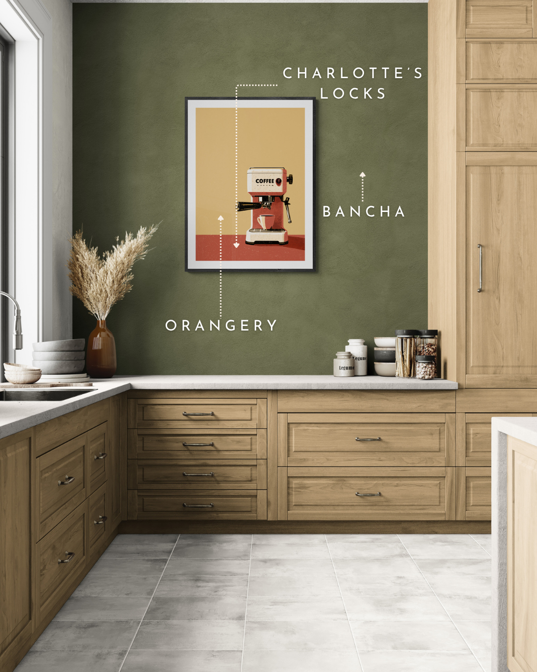 coffee art print, espresso, retro, vintage, kitchen art, retro poster, green prints