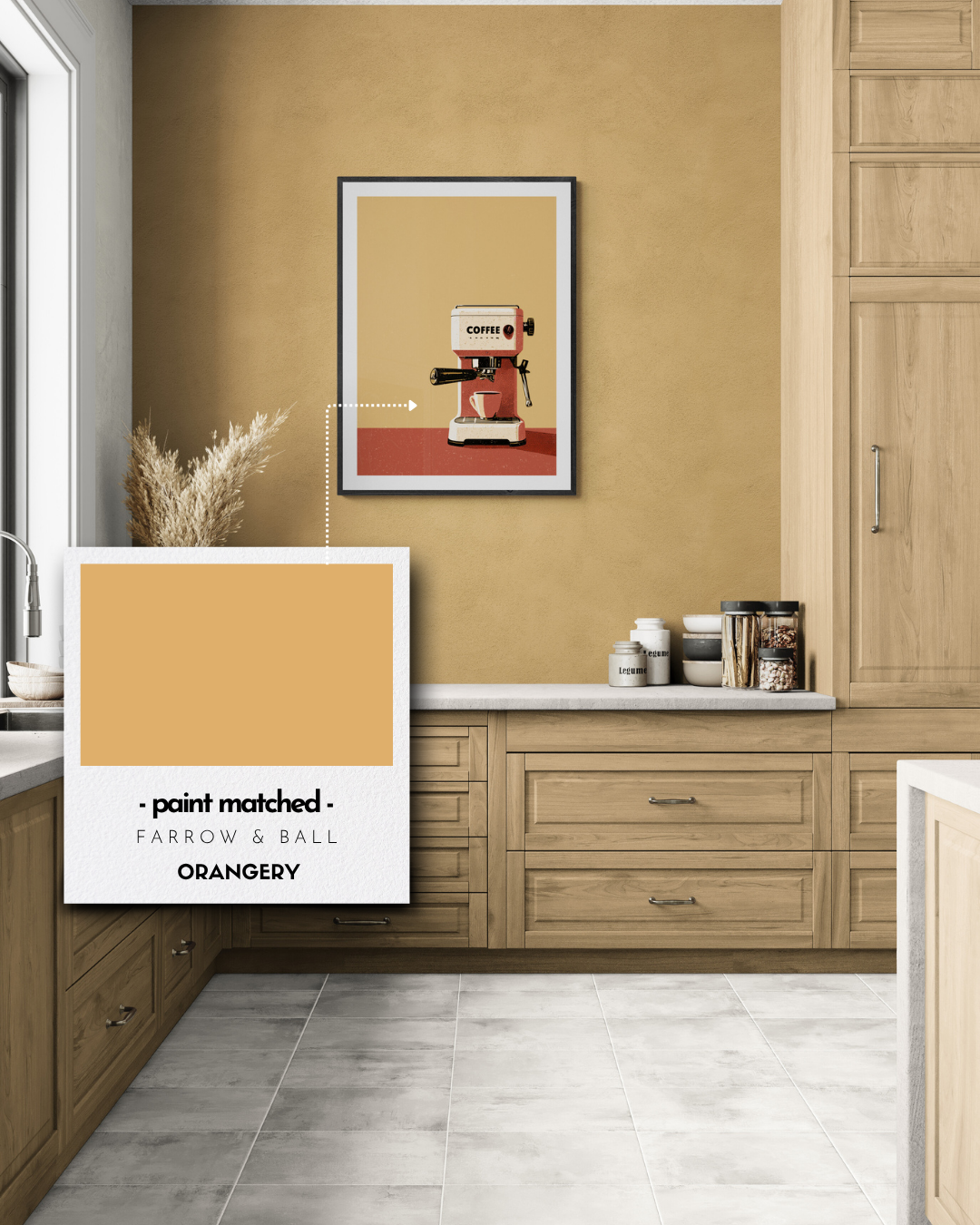 coffee art print, espresso, retro, vintage, kitchen art, retro poster, yellow prints, orangery prints,