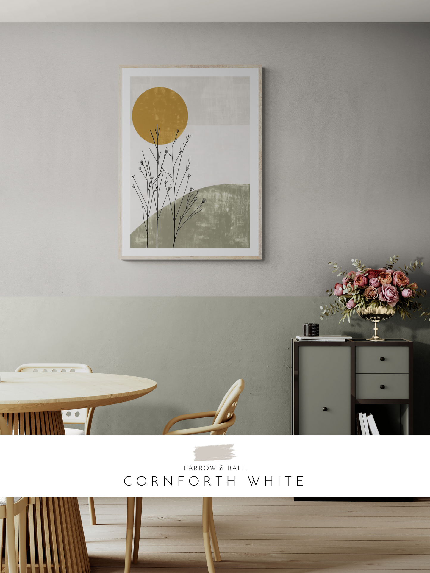 nature inspired art, nature print, stylish modern wall art, neutral decor, white room, cool neutral room,