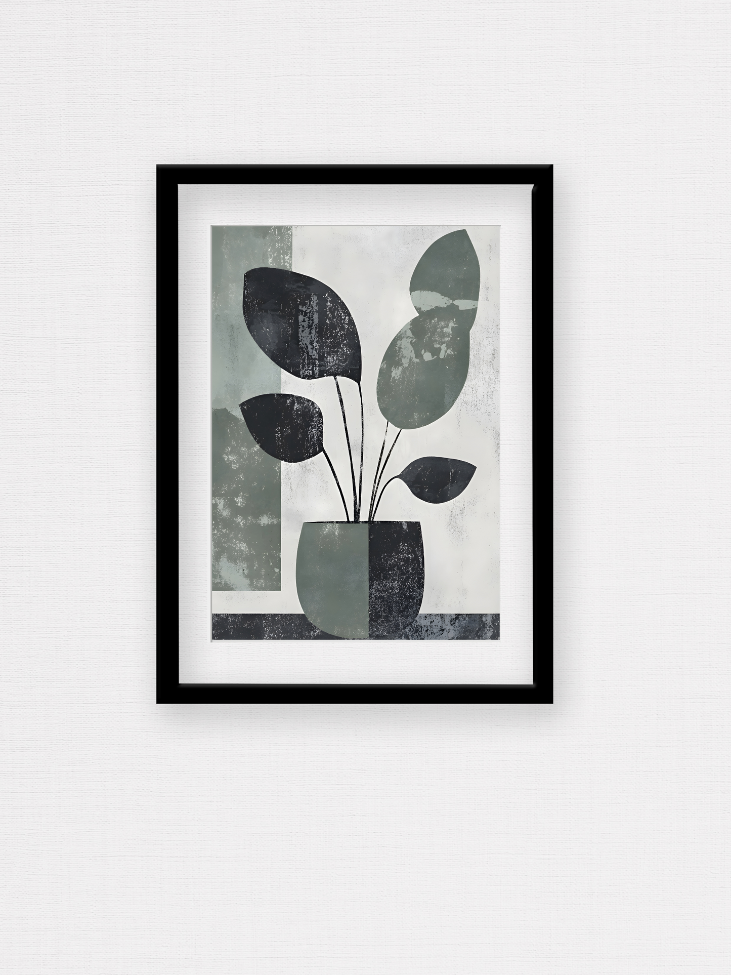 nature wall art, boho plant print, abstract plant print, quirky wall poster,