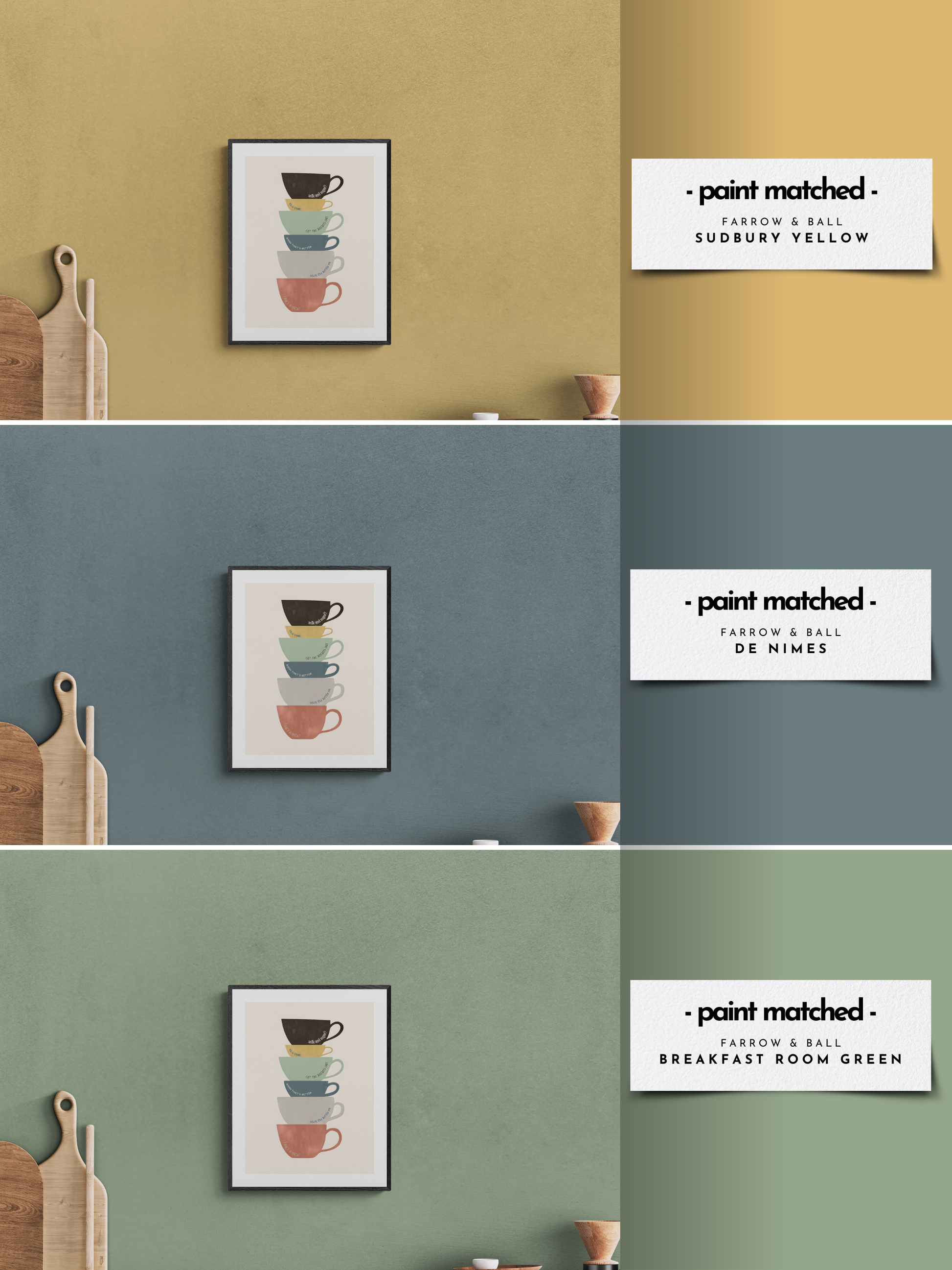 tea poster, quirky kitchen print, tea print, brew poster, farrow and ball