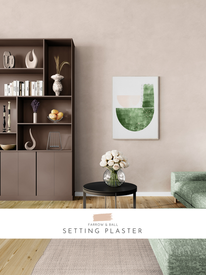 modern wall print, neutral lounge, stylish lounge, modern decor, pink walls,