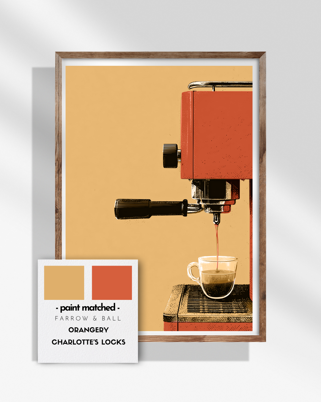 retro coffee poster, coffee print, vintage coffee, retro print, bold wall decor,