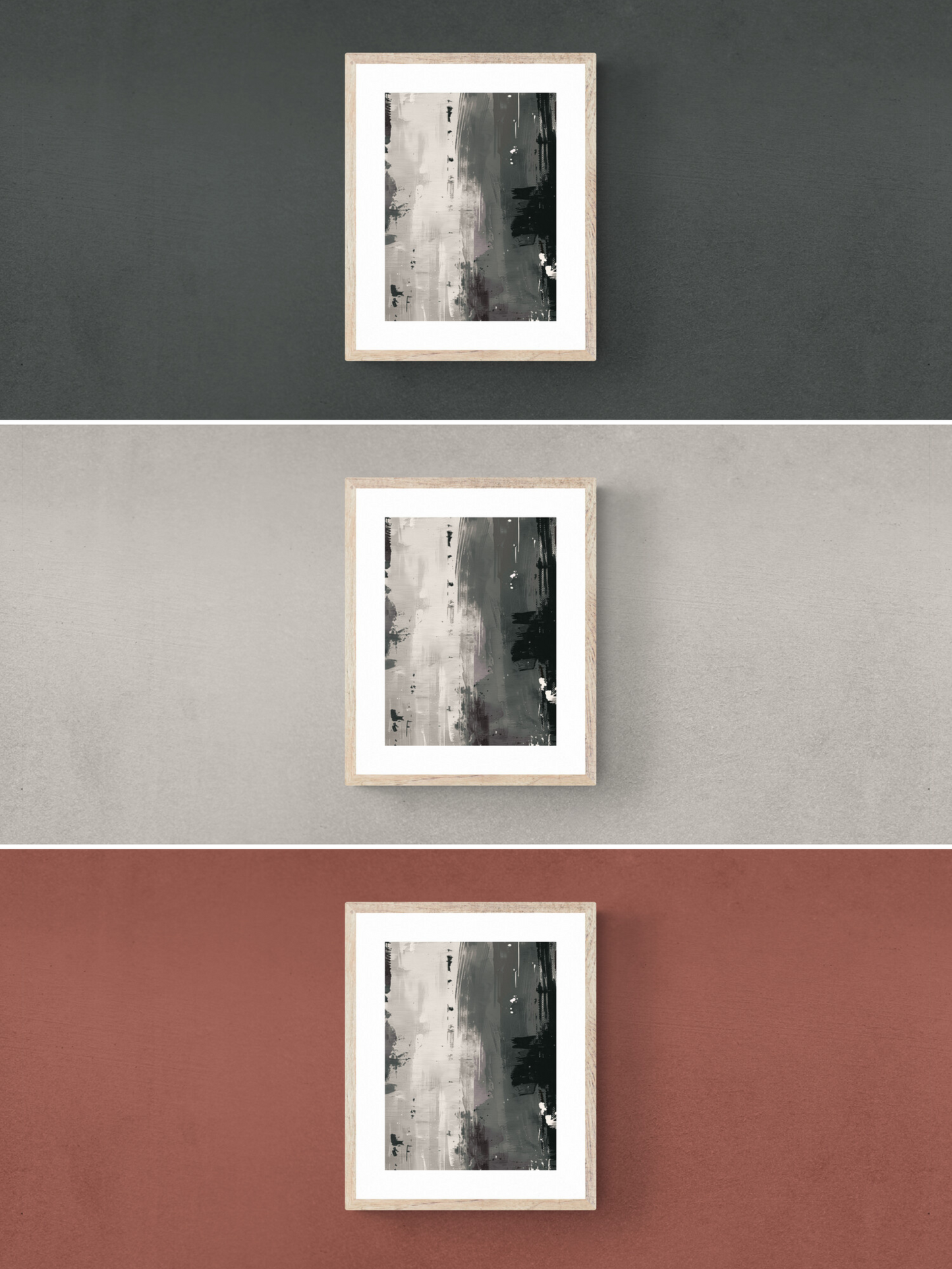 abstract print, wall colour, green walls, white walls, red walls, farrow & ball,