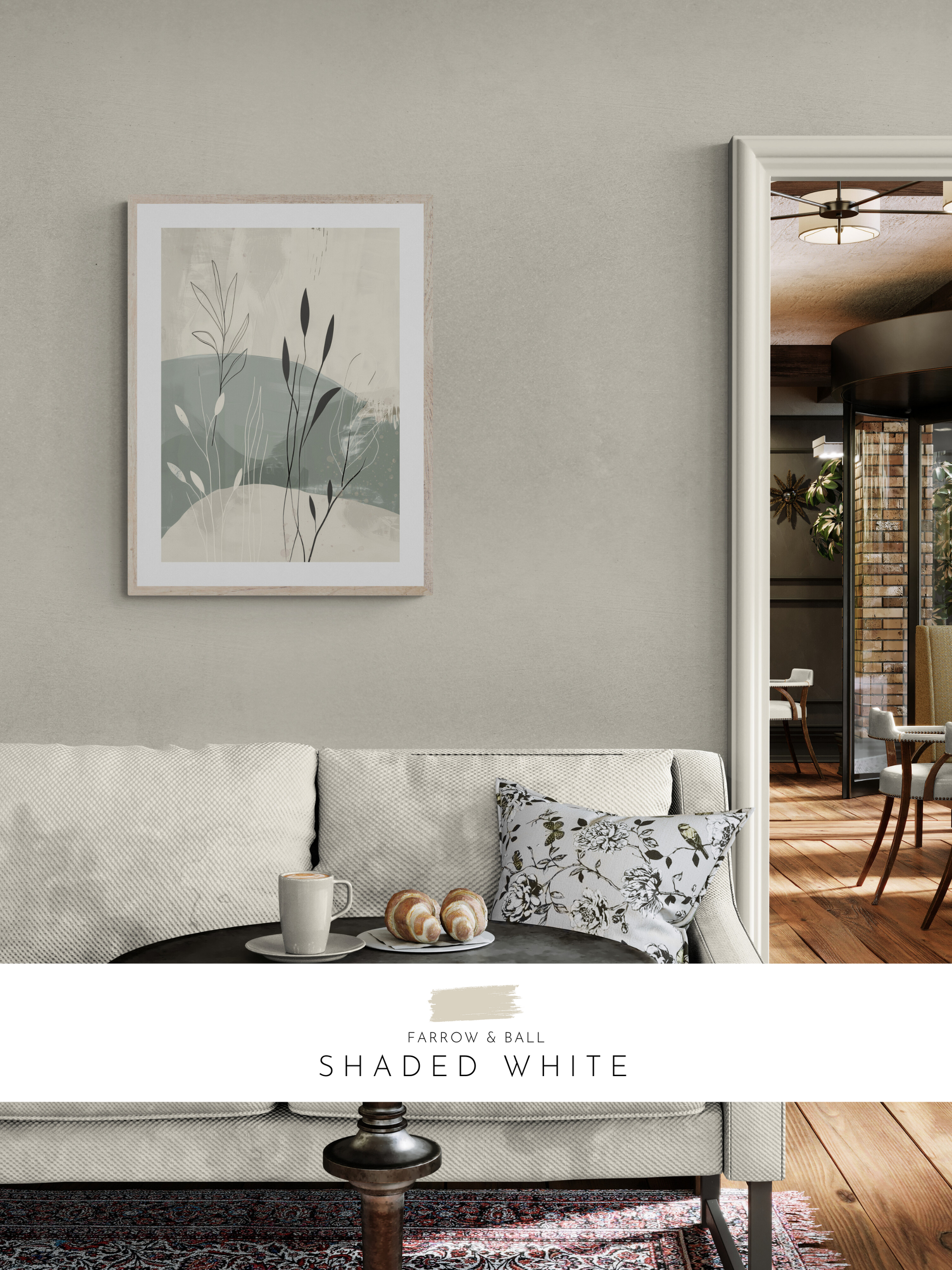 stylish lounge, airy decor, fresh interior, white walls, 