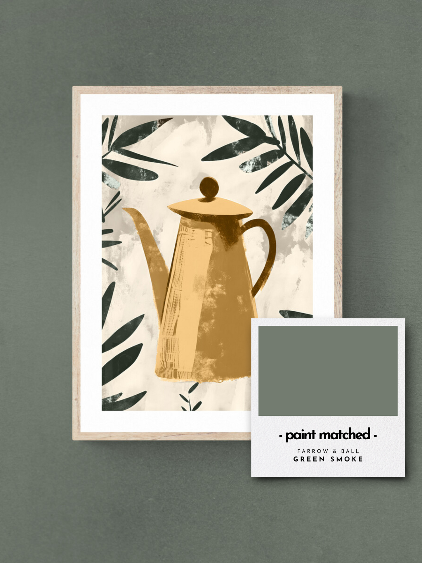 kitchen art print, boho coffee print, coffee wall art, coffee lovers, greens