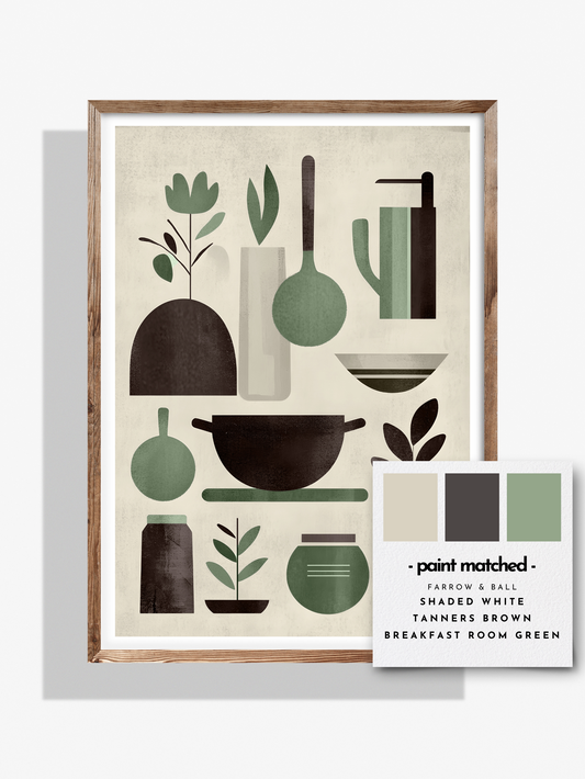 kitchen wall decor, abstract kitchen art, quirky kitchen poster