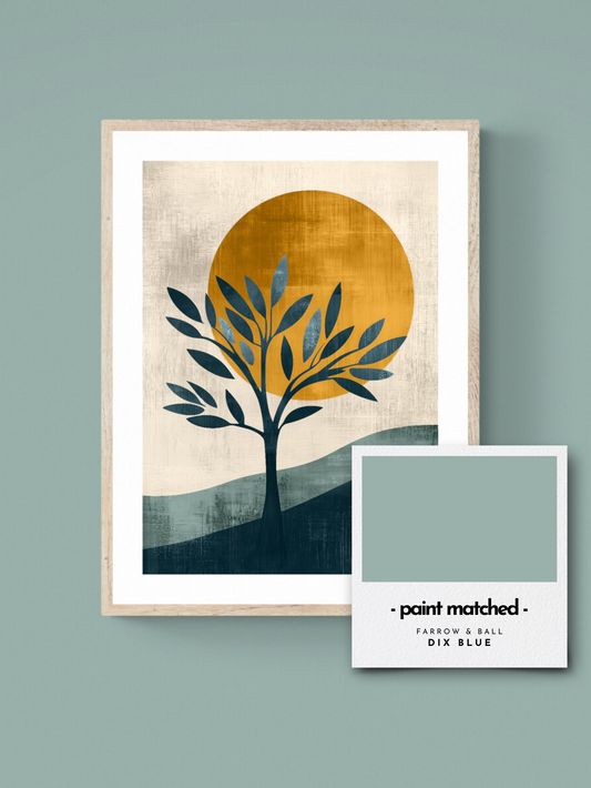 botanical print, nature inspired art, wall art boho, boho wall print, greens, blues