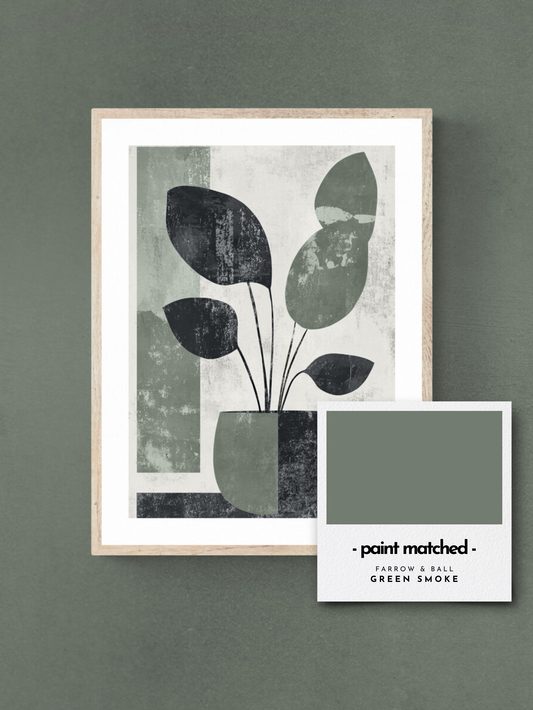 nature wall art, boho plant print, abstract plant print, quirky wall poster, greens